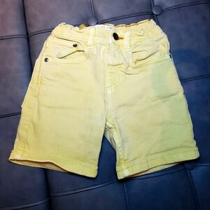 Zara Girls Yellow Denim Shorts